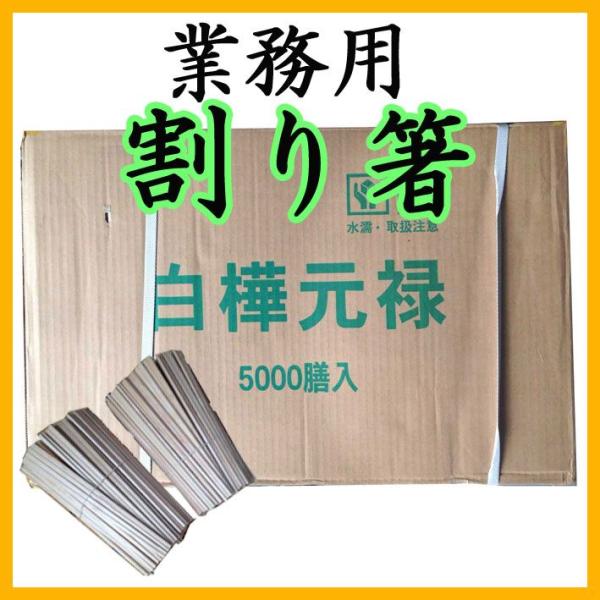 割箸 5000膳 業務用 白樺元禄 割り箸 8寸4mm