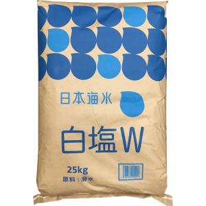 塩 業務用 日本海水 白塩W(ワイド) 25kg (讃岐工場)　｜udon2ban-com-y