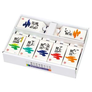 鎌田醤油　五色醤油　7本セット（だし醤油・低塩だし醤油・サラダ醤油・ぽん酢醤油・さしみ醤油）　各200ml｜udon2ban-com-y