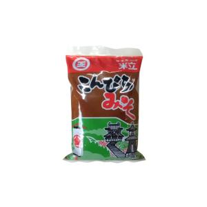 丸尾醸造所　こんぴら味噌　麦赤粒　赤　粒みそ　500g　袋｜udon2ban-com-y