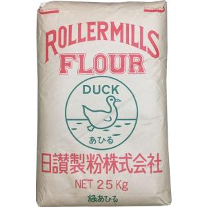 日讃製粉 うどん粉 緑あひる(ミドリアヒル) 25kg（約300食分）｜udon2ban-com-y