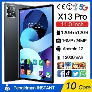 2023年最新 X13 PRO タブレット 本体 11インチ Android 12 Wi-Fiモデル 通話対応 1920*1200IPS液晶 simフリー GMS認証 軽量 在宅勤務 ネット授業