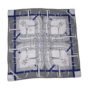 HERMES エルメス カレジェアン 140 ショール スカーフ 宮廷の馬具