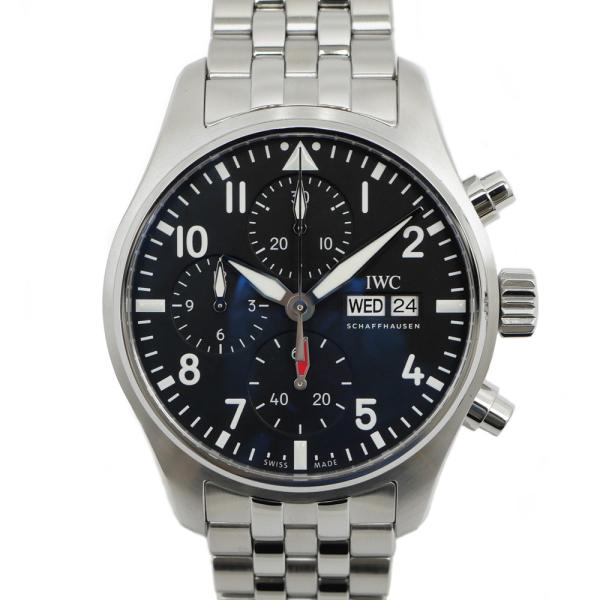【名東】IWC パイロットウォッチ クロノグラフ 41 IW388113 ブラック SS 自動巻き ...
