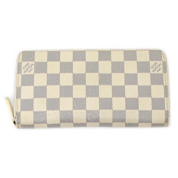 【名東】ルイヴィトン ジッピーウォレット N41660 ダミエ アズール ラウンドファスナー 長財布