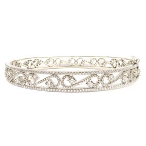 超美品　ティファニー　デイジーフラワー　シルバー　バングル　ブレスレット TIFFANY&Co.（ティファニー） バングル ブレスレット デイジー