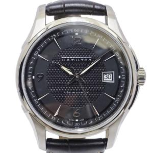 【栄】HAMILTON ハミルトン ジャズマスター ビューマチック H32515535 SS レザー ブラック 黒 自動巻き メンズ 腕時計 男｜ueda-shopping