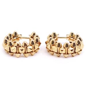 【栄】カルティエ K18PG クラッシュ ドゥ カルティエ ピアス フープ ミニモデル 750PG ジュエリー B8301520