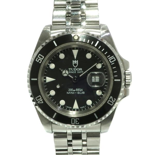 【天白】TUDOR チュードル 73190 ミニサブ プリンス デイト 腕時計 自動巻き ステンレス...