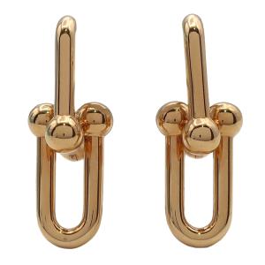 ティファニー ピアス K18YG ハードウェア エクストララージ リンク  