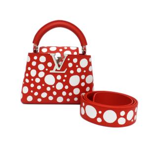 【天白】ルイヴィトン LV×YK カプシーヌ ミニ レッド インフィニティレッド M21692 草間彌生 ショルダーバッグ レディース