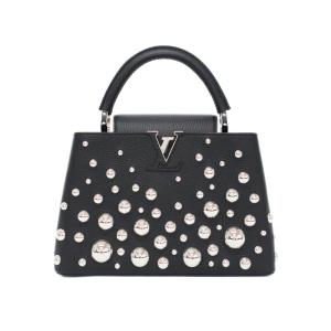 【天白】ルイヴィトン LV×YK カプシーヌMM メタル ドット M21665 ハンドバッグ ショルダー2WAY 草間彌生 鞄 レディース
