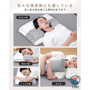 首が痛くならない 人気 まくら 安眠枕 二層構...の詳細画像2
