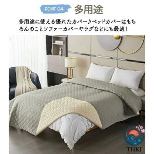 ベッドカバー 防水 撥水 ベッドスプレッド マ...の詳細画像5