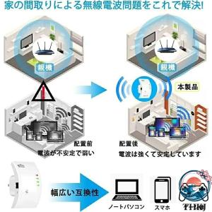 WIFI 中継器 無線 LAN 無線中継機 2...の詳細画像2