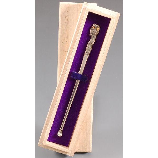 ・銀製品・みみかき「梟」（ふくろう）