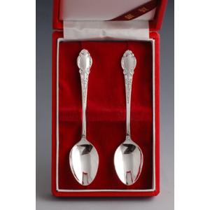 銀食器カトラリー「ニュークラウン」スプーン2本セット・銀製品・