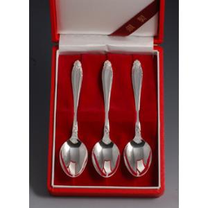 銀食器カトラリー・ディナーセット仕様「プレリュード」スプーン3本入り・銀製品・