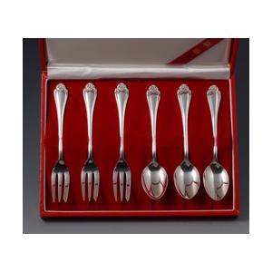 銀食器カトラリー「シャルル」スプーン・フォーク6本セット・銀製品・