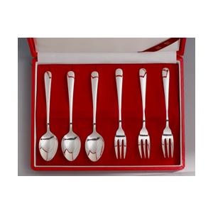 銀食器カトラリー「マリーナ」スプーン・フォーク計6本入り・銀製品・