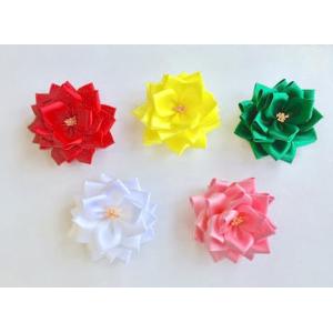 胸章バラ・コサージュ◆小(花経7.5cm)安全ピン・クリップ付き