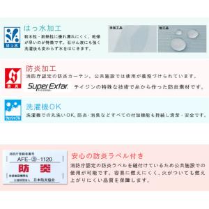 シャワーカーテン オーダー 帝人 防炎 水をは...の詳細画像2