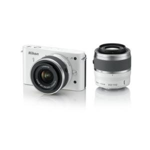 Nikon ミラーレス一眼カメラ Nikon 1 (ニコンワン) J1 (ジェイワン) ダブルズームキット ホワイトN1 J1WZ WH｜uehirostore