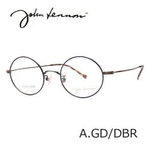 【度付レンズ込】ジョンレノン JOHN LENNON JL-1080 A.GD/DBR   チタン 丸メガネ 眼鏡 メガネ 日本製 国産｜ueki1934