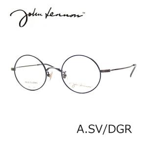 【度付レンズ込】ジョンレノン JOHN LENNON JL-1080 A.SV/DGR   チタン 丸メガネ 眼鏡 メガネ 日本製 国産｜ueki1934