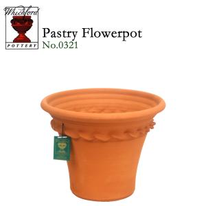 ウィッチフォード　テラコッタ　植木鉢　《ペイストリーフラワー》5号鉢相当　英国（イギリス）製　PASTRY FLOWERPOTS