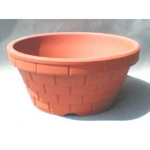 植木鉢【禄巳斉春松】手作り切立長角盆栽鉢(イブシ）13号 : ヤマコー