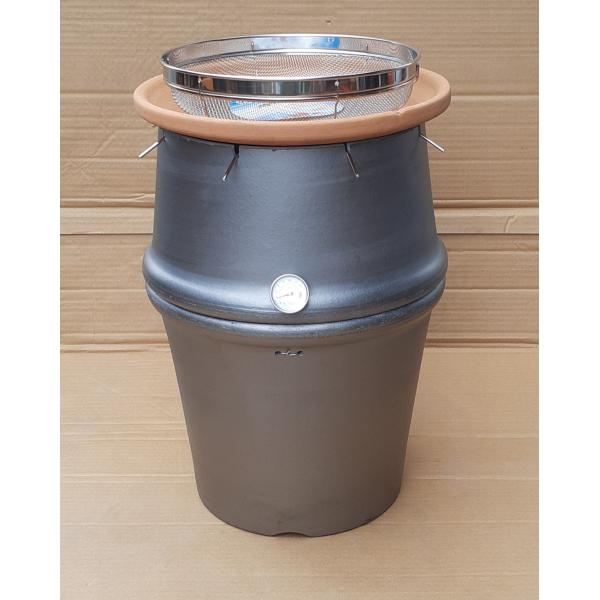 壺やきいも道場/業務用焼き芋機・コンロ無し営業用焼いもつぼ8本焼き芋器。練炭仕様/大きさ直径32ｃｍ...