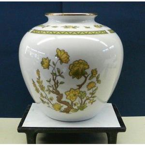 オールドノリタケ日陶 朱地白菊花瓶（中) フラワーベース 18cm