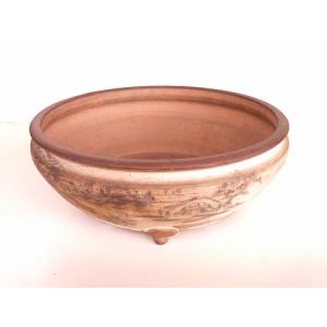 植木鉢【陶翠窯】丸袋型9号盆栽鉢の詳細画像1