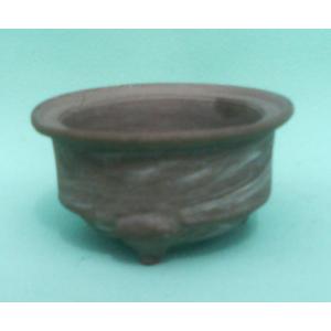 植木鉢 陶翠窯 エン付長角足付3号盆栽鉢 : ヤマコー畑岡幸助商店
