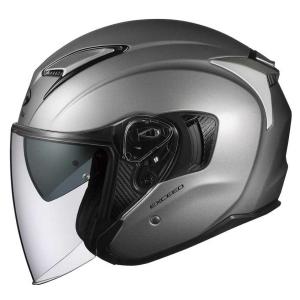 OGK KABUTO ヘルメット ジェット EXCEED  クールガンメタ　Mサイズ　JAN　4966094576981｜バイクパーツRGM