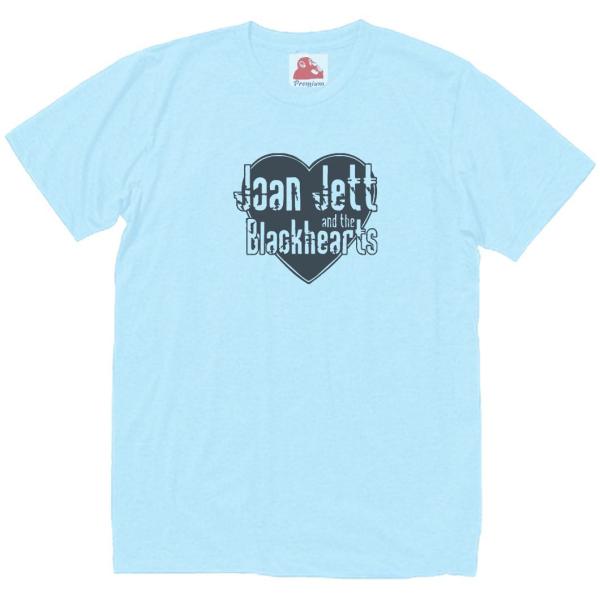 ジョーン ジェット Joan Jett　音楽Tシャツ ロックTシャツ バンドTシャツ　ライトブルー