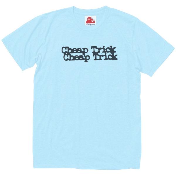 チープ・トリック Cheap Trick　音楽Tシャツ ロックTシャツ バンドTシャツ　ライトブルー