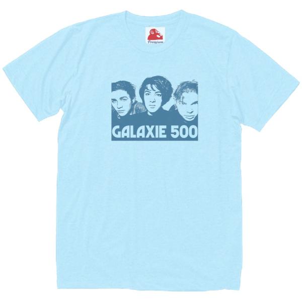 ギャラクシー500  Galaxie 500　音楽Tシャツ ロックTシャツ バンドTシャツ　ライトブ...