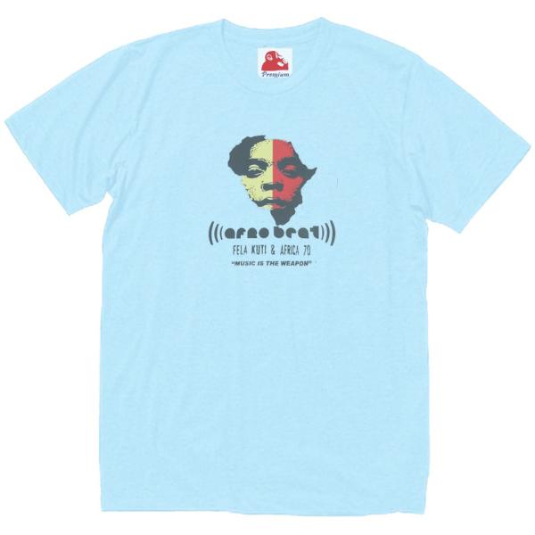 FELA KUTI  フェラ クティ　音楽Tシャツ ロックTシャツ バンドTシャツ　ライトブルー