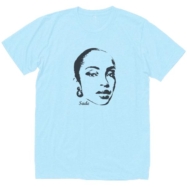 シャーデー Sade　音楽Tシャツ ロックTシャツ バンドTシャツ　ライトブルー