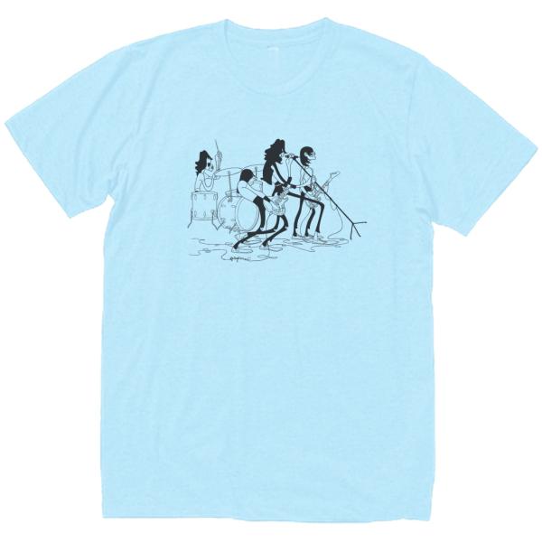 RAMONES 音楽Tシャツ ロックTシャツ バンドTシャツ　ライトブルー