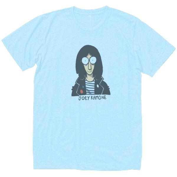 ジョニーラモーンズ　音楽Tシャツ ロックTシャツ バンドTシャツ　ライトブルー