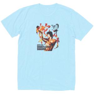 ジャッキーチェン 音楽Tシャツ ロックTシャツ バンドTシャツ　ライトブルー