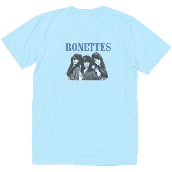 ザ・ロネッツ The Ronettes　音楽Tシャツ ロックTシャツ バンドTシャツ　ライトブルー