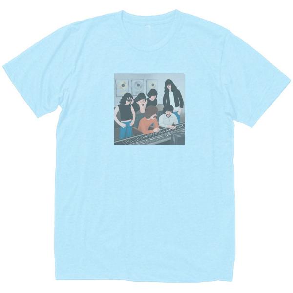 ラモーンズ 英語 Ramones　音楽Tシャツ ロックTシャツ バンドTシャツ　ライトブルー