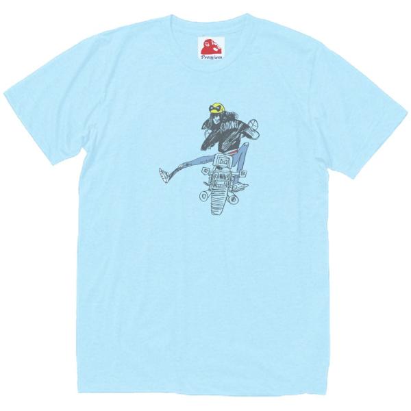 ラモーンズ Ramones　音楽Tシャツ ロックTシャツ バンドTシャツ　ライトブルー