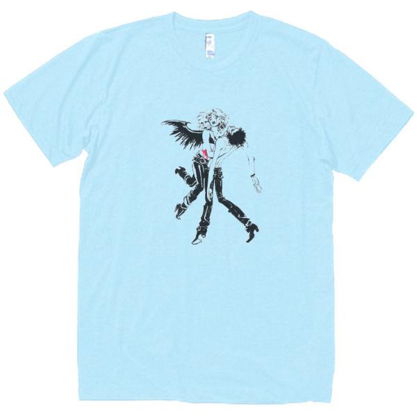 シド＆ナンシー　音楽Tシャツ ロックTシャツ バンドTシャツ　ライトブルー
