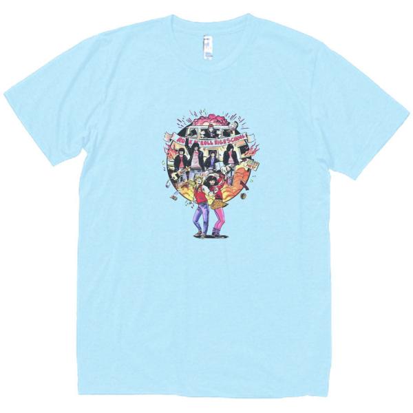RAMONES　音楽Tシャツ ロックTシャツ バンドTシャツ　ライトブルー