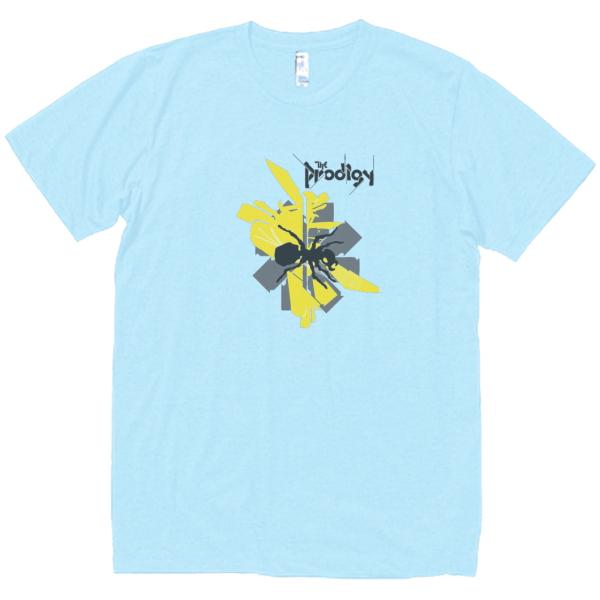 ザ・プロディジー　The Prodigy 　音楽Tシャツ ロックTシャツ バンドTシャツ　ライトブル...